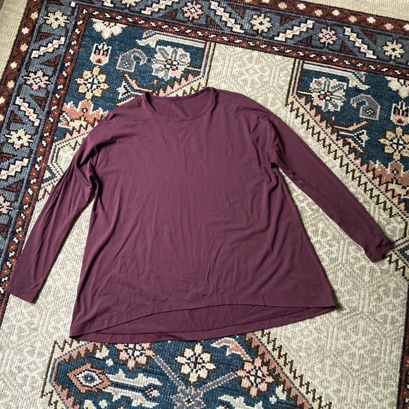 [Lululemon] Rulu City Bound Long Sleeve Bordeaux Drama - Picture 2 of 6